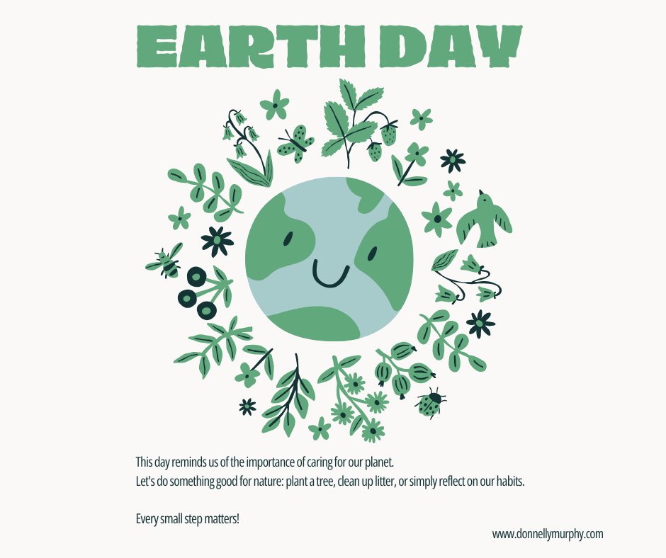 Happy Earth Day! Small actions today can make a lasting impact tomorrow. We are proud to do our part in creating a greener, more sustainable future.
 
#donnellymurphylawyers #donnellymurphy #goderich #goderichontario #kincardine #kincardineontario #grandbend