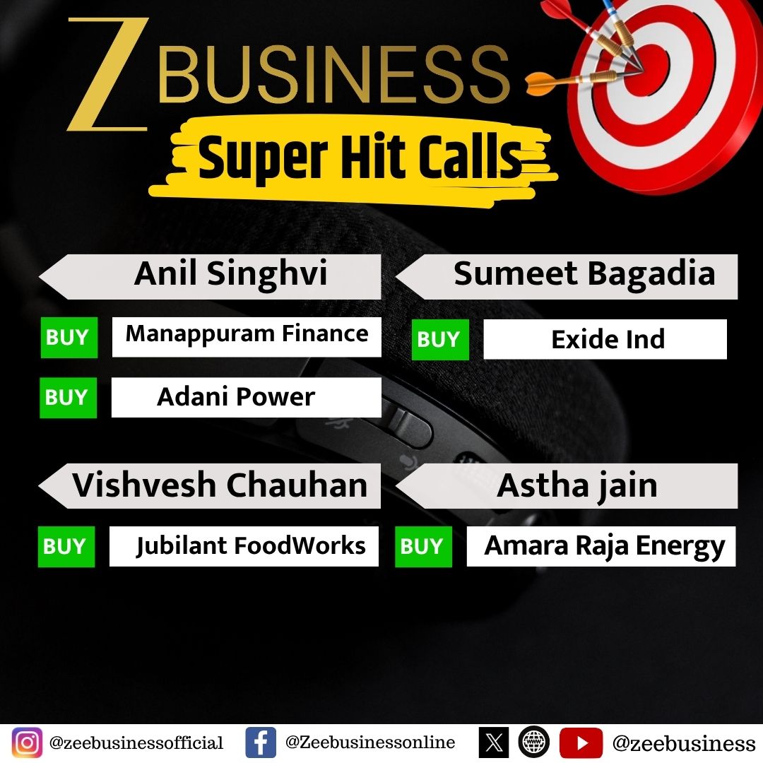 ZeeBusiness's tweet image. #ZeeBusiness के आज के #Superhitcalls