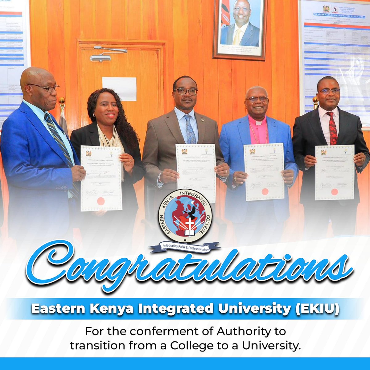 joycekarimi01's tweet photo. EKIU in Mitaboni marks another step forward for education in Eastern Kenya.

Thanks to H.E. President @WilliamsRuto's vision and the leadership @Profmutisya , access to quality university education continues to grow.
#BomaYanguFacts https://t.co/khjsz5Nvei