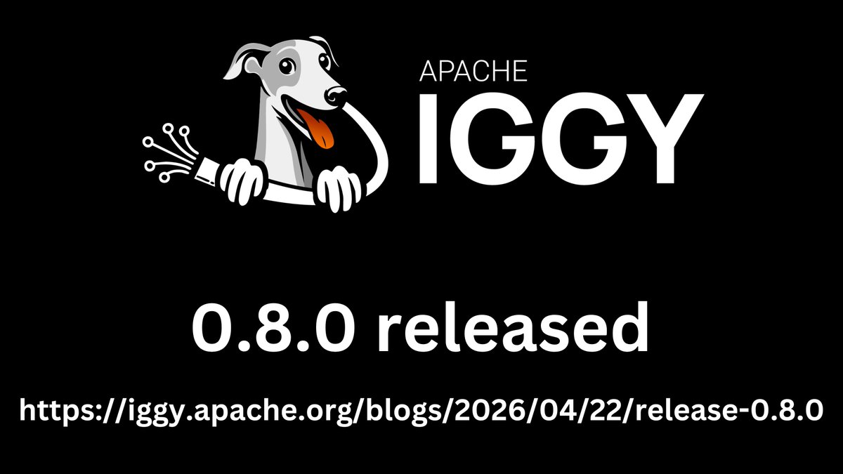 Apache Iggy (Incubating) tweet media