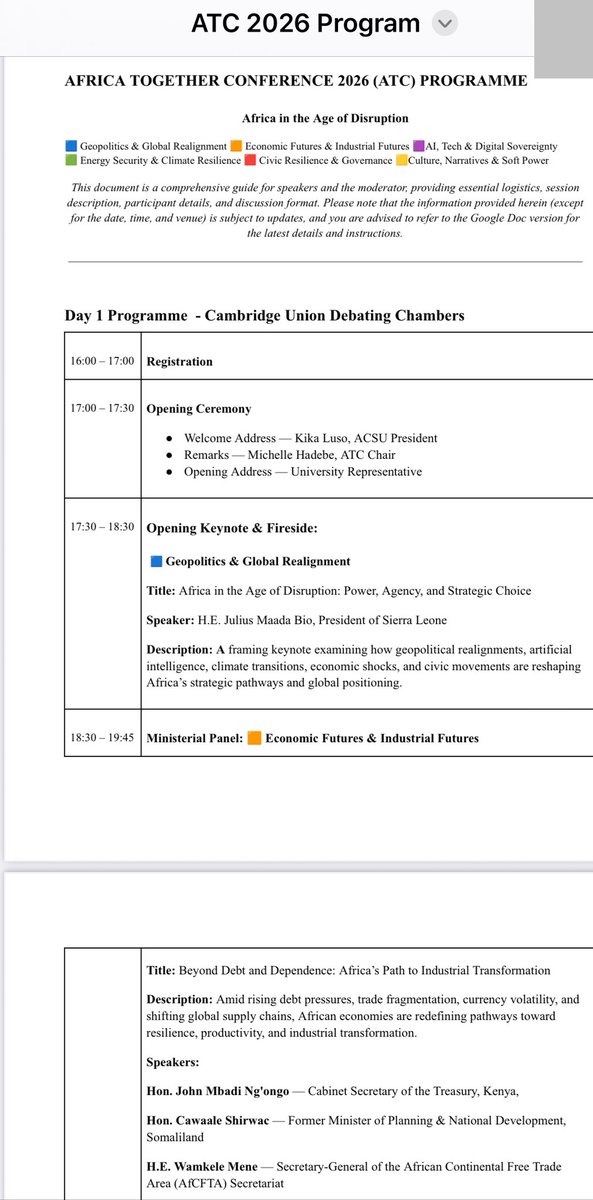 Awale11's tweet image. africansocietycambridge.co.uk/atc

#Cambridge #University #Africa #Together #Conference 2026.
I’m pleased to share that I will be speaking at the University of Cambridge ATC 2026.
This year’s theme,“Africa in the Age of Disruption,” promises timely and important conversations. Click link👆