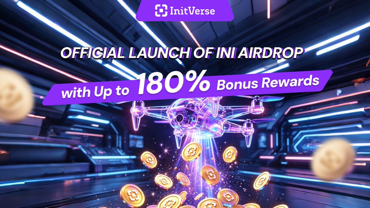 InitVerse's tweet image. 🚀 INI Testnet and Mainnet Airdrop Details

📅 April 23, 2026 to July 28, 2026

Redeem your Mainnet INI tokens now and unlock up to 180% extra rewards!

✨ Highlights:

🔹 30:1 exchange ratio

🔹 Invite friends to activate the airdrop and receive 50 INI

🔹 Boost rewards through