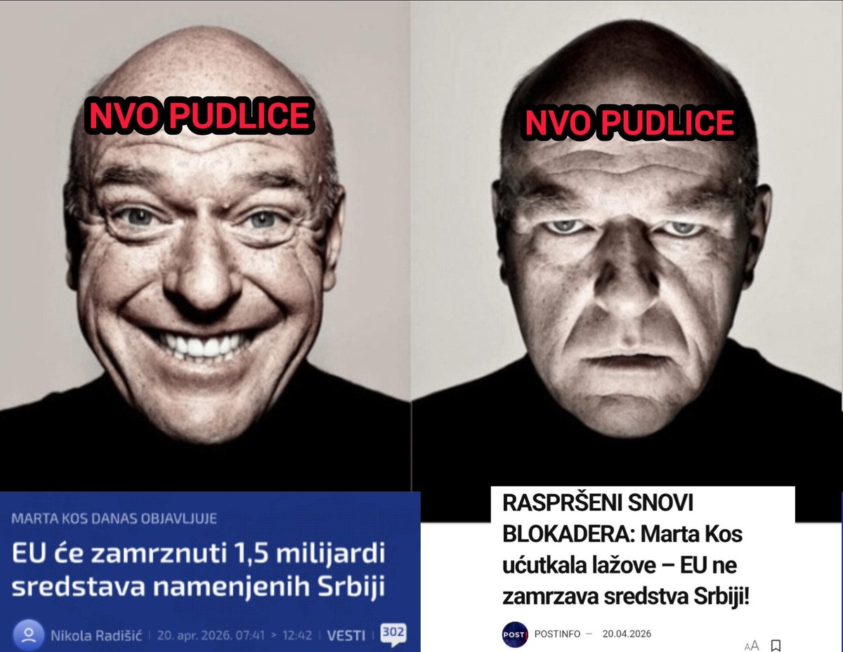 PrijateljNaroda's tweet photo. Западне НВО агентуре су нам представиле потенцијално блокирање 1,5 милијарде евра из ЕУ фондова за Србију као велику катастрофу.

Не буде ми тешко, узмем да проверим за шта су та средства намењена и откријем оно што сам очекивао. Не, наравно да нису за путеве, болнице, школе...

Ова средства из Плана раста намењена су:

- реформама у области владавине права (читај: да западне НВО пишу "пројекте" и добијају паре како наше правосуђе још више подредити Бриселу)

- реформама у области демократије и медија (читај: да западне НВО пишу "пројекте" и добију паре за флоскуле како смо недемократска земља без слободе медија)

- зеленој агенди и транзицији (читај: да западне НВО пишу "пројекте" и добију паре за флоскуле о екологији о којој појма немају).

Простије речено, свих тих 1,5 милијарди евра из ЕУ ће дословно појести НВО плаћеници. Један цент неће видети грађани Србије нити ће бити утрошен на нешто смислено.

Зато су НВО пудлице на мрежама тобож славиле блокаду, а молиле Бога да је не буде да не остану без средстава. Зато су и ректума Ђоку послали у Брисел.