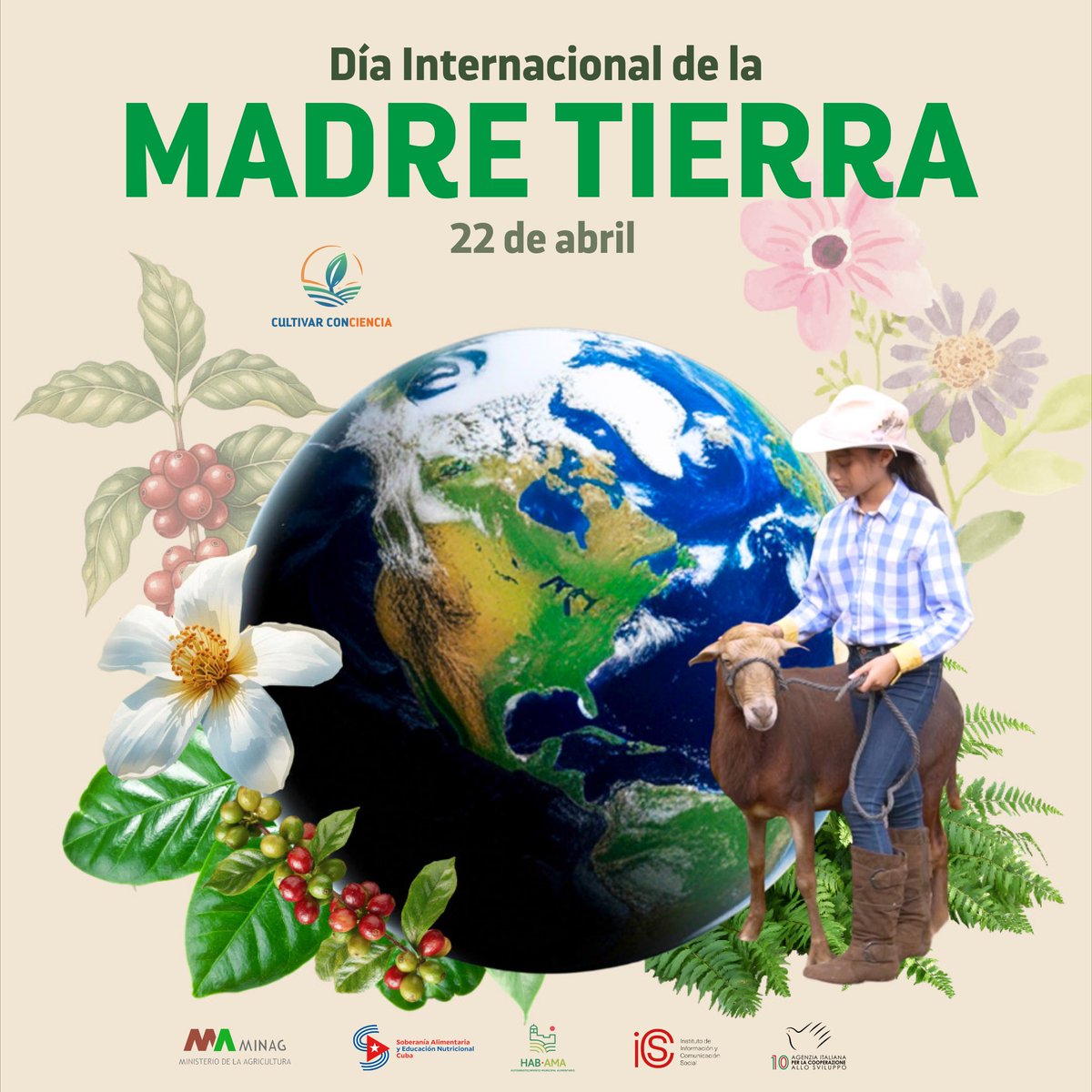 La protección de la #MadreTierra es un deber colectivo. Preservar sus recursos naturales asegura la sostenibilidad, la seguridad alimentaria y la salud de las comunidades. Proteger la naturaleza garantiza bienestar e inspira compromiso y responsabilidad compartida.  🌱🌻🐐