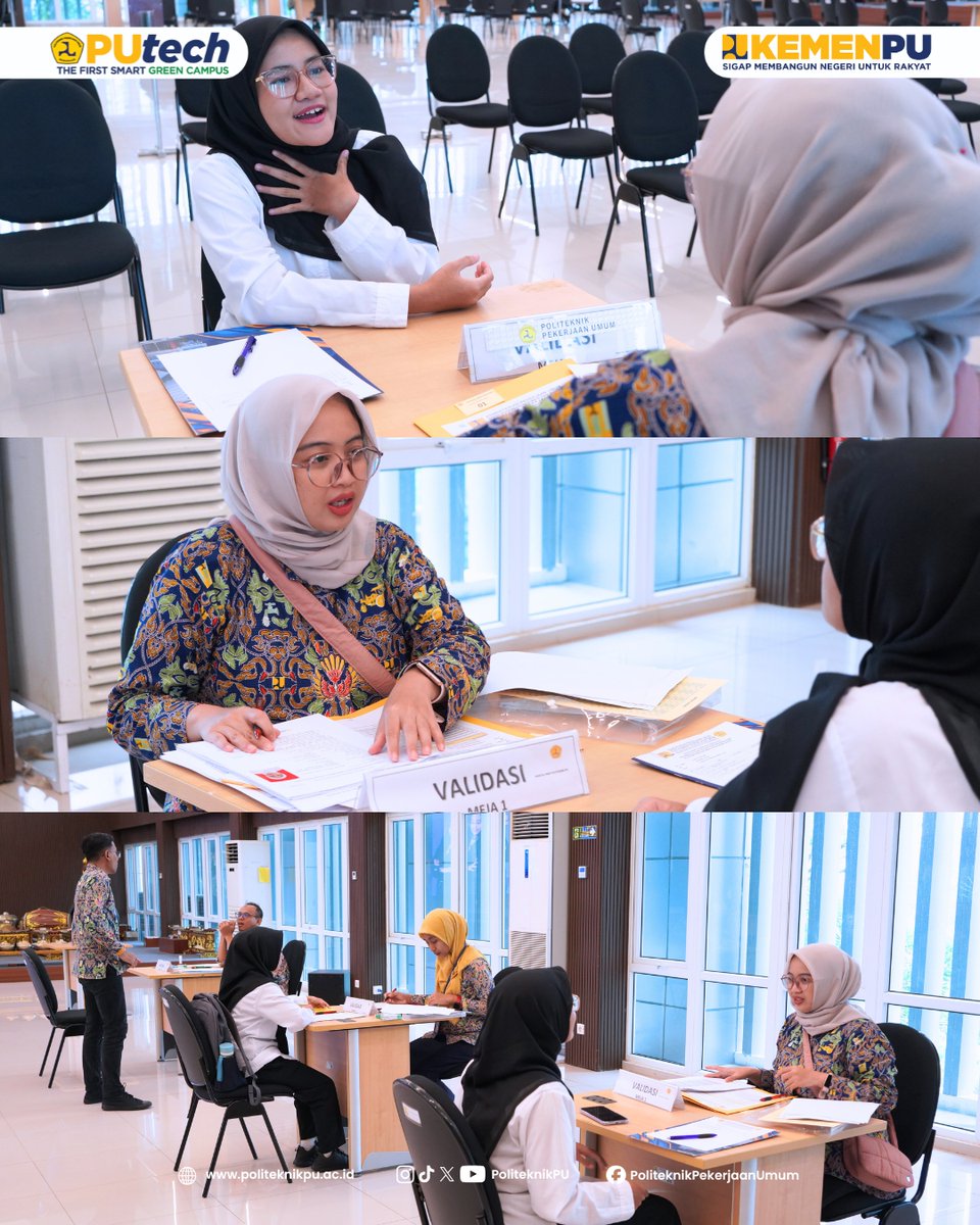 politeknikpu's tweet photo. PUtech sambut calon mahasiswa baru yang lolos seleksi Jalur Prestasi Akademik Non-akademik Gelombang I TA 2026/2027 melalui kegiatan Validasi/Daftar Ulang yang dilaksanakan pada hari ini, (22/04) bertempat di Auditorium Soejono Sosrodarsono.

#SigapMembangunNegeriUntukRakyat https://t.co/rQ1l9SOZAL