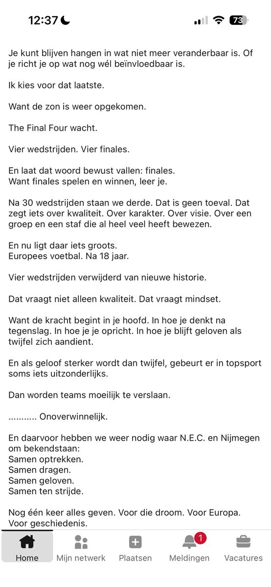 SchreuderMania's tweet image. Wilco v Schaik op Linkedin. 

#NEC