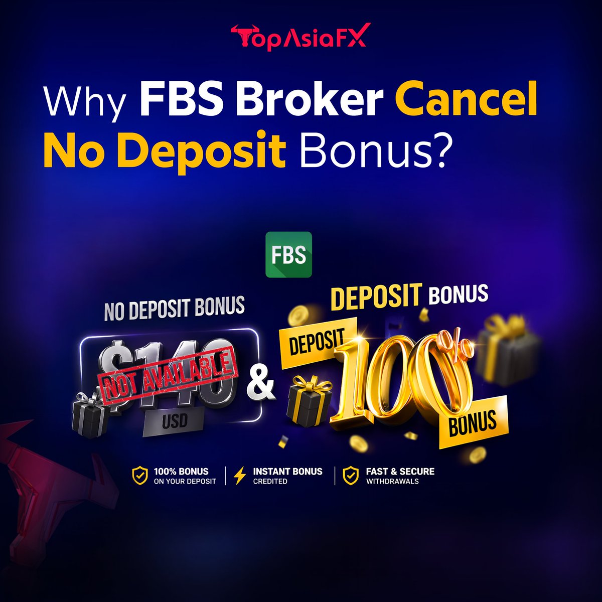 topasiafx247's tweet image. No Deposit Bonus gone… coincidence or strategy? 🤔

Why did FBS pull the plug on “free money” offers?

👇 Find out what this means for your trading!

#forextrading #fbs #nodepositbonus #tradingstrategy #topasiafx