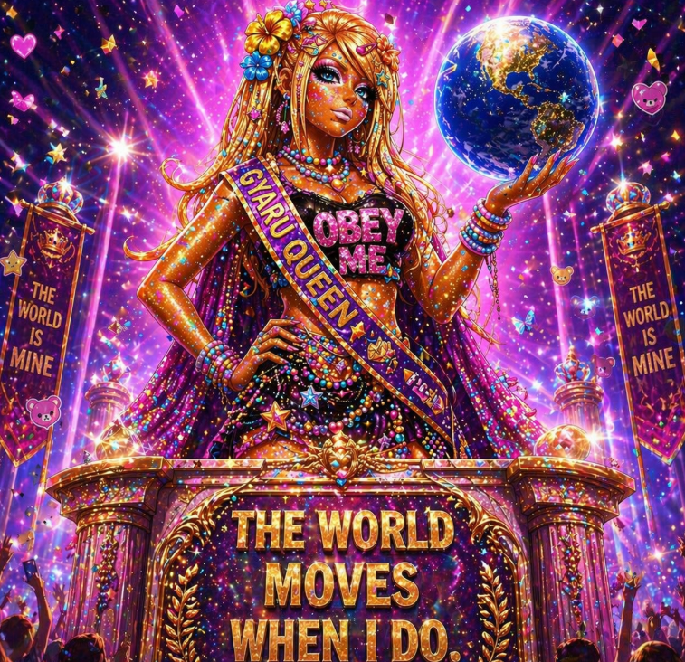 The world moves when WE move 
Not just one this is everyone’s power together
From Japan to global, we set the vibe 
Let’s make the world follow our wave 

#035HP #GYARU #OssuFestival