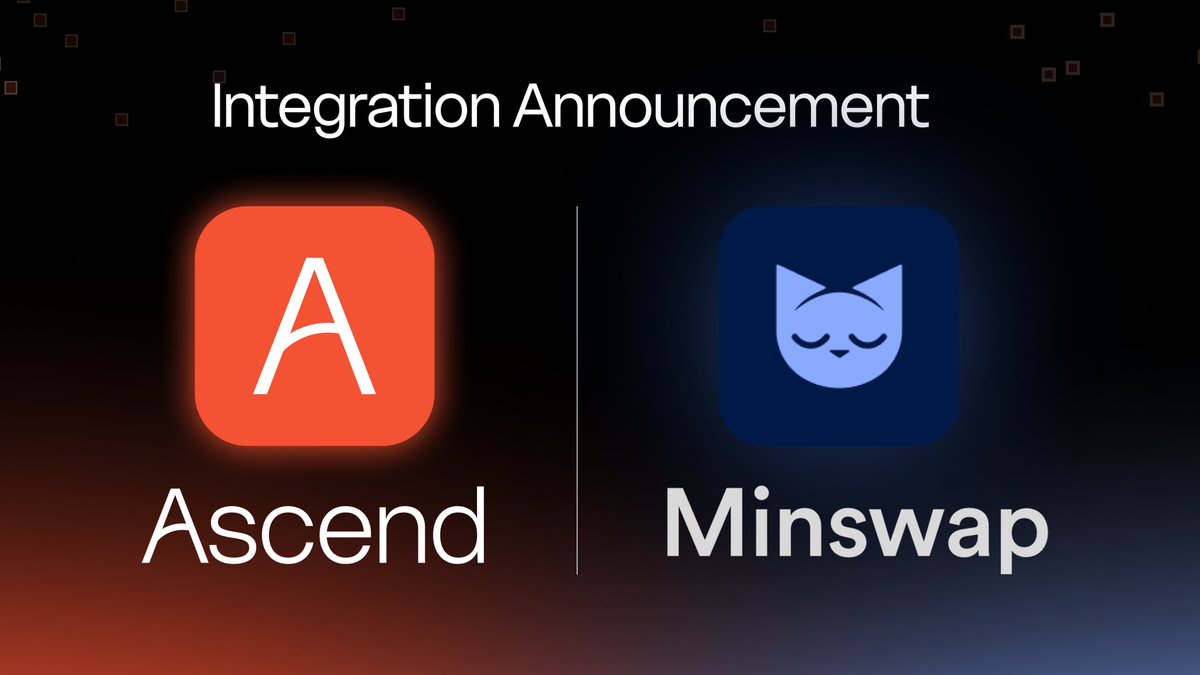 Introducing the Ascend Yield Engine, powered by <a href="/MinswapDEX/">Minswap Labs</a> 🤝 

You should earn yield on capital deposited in DeFi for trading. 

On Ascend, you do! 

Bye Bye capital inefficiency thanks to Minswap 😎