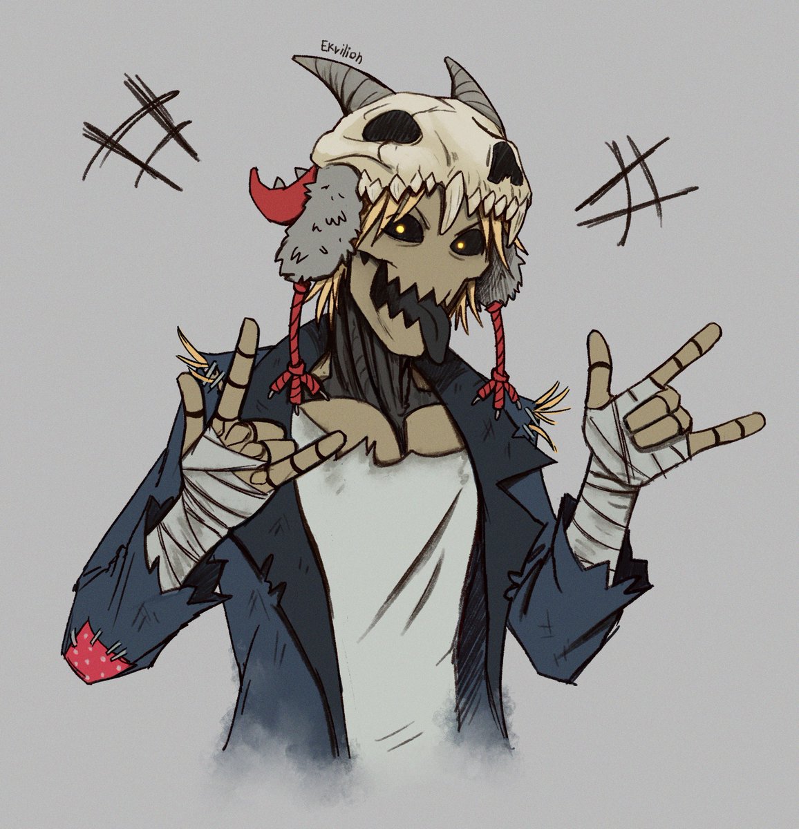 Zubets2's tweet photo. He bought a kobold hat at the market for a copper coin. He is now joyous.
#DnD #Warforged #OC https://t.co/dJUbzhY53a