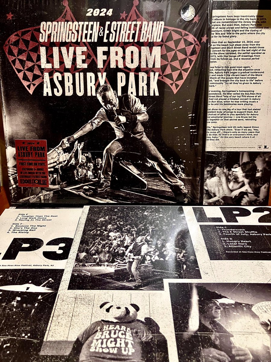 新品未開封　ブルース・スプリングスティーン　2024年ロンドン公演　ライブCD LIVE FROM ASBURY PARK 2024 (5LP) (FIRST TIME ON VINYL, LIMITED TO