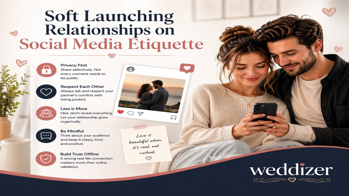 WeddizerSocial's tweet image. Soft launching your relationship?
#SoftLaunch #RelationshipGoals #ModernLove #SocialMediaTips #DatingAdvice #LoveOnline #CoupleVibes #DigitalRomance #PrivateLove #RelationshipBoundaries #Weddizer #Wedding #Bridal #masterstevemind