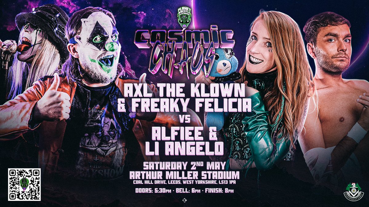 planetwrestlee's tweet photo. Just announced for Cosmic Chaos! 👽🛸 Get tickets now at https://t.co/wMmcVdRD9V https://t.co/cXzLlxD3VS