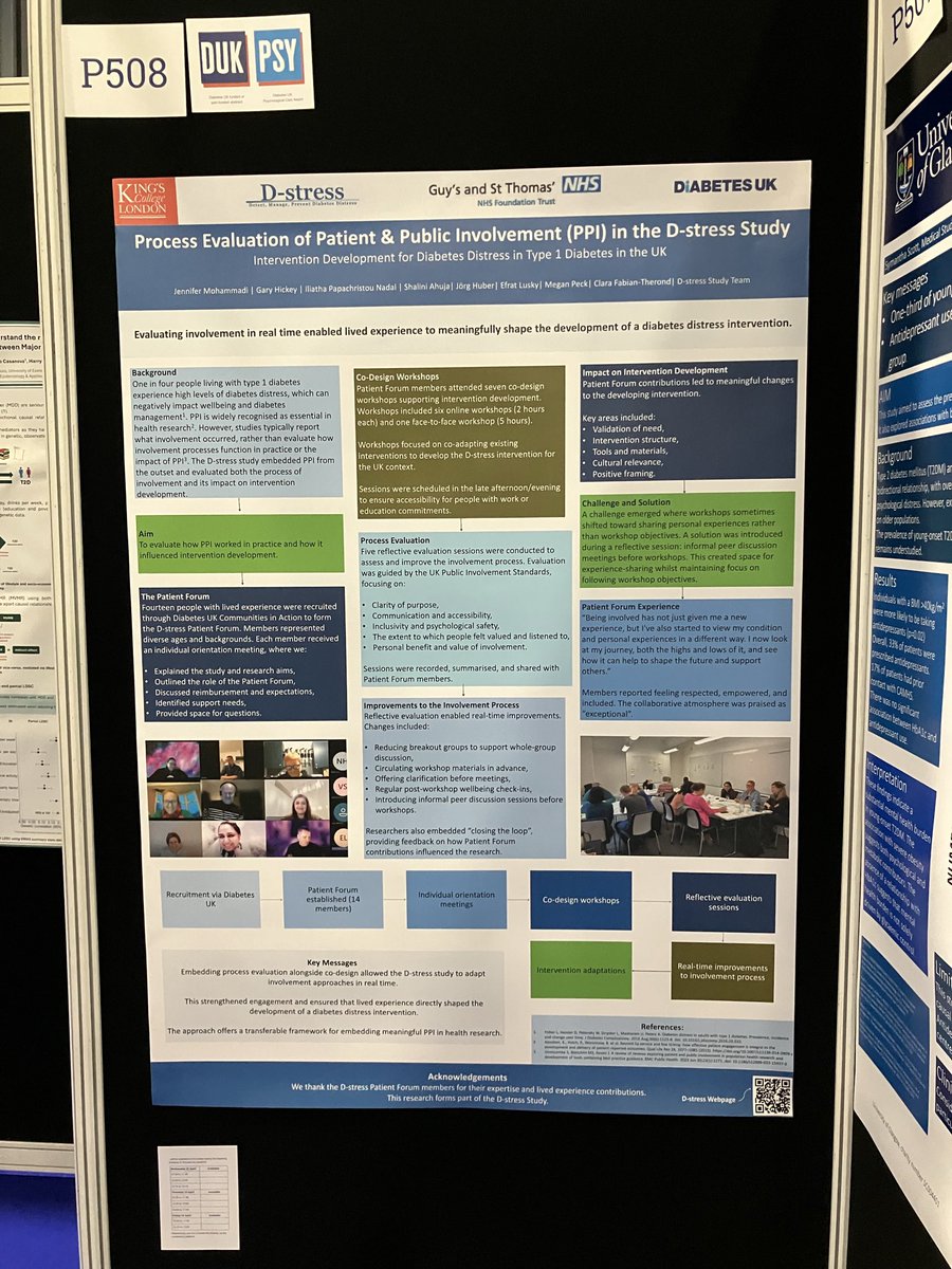 SuccessDiabetes's tweet photo. D-stress Study @  #dukpc26
Posters (including award shortlisted ) in the 500 aisles. Come &amp; see us! Tackling #diabetes #Emotionalhealth in the real world https://t.co/WAXqGNMset