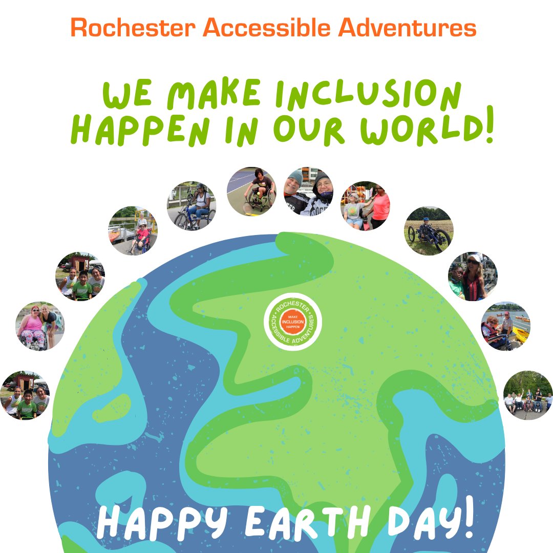 RAAdventures's tweet photo. Happy Earth Day! So many reasons to celebrate as our Inclusion Partners are making it easier to get outside and connect with the Earth!

#MakeInclusionHappen
#EarthDay

Check out our DirectConnect Resource Guide and Get Outside!
https://t.co/USv1arDAwb https://t.co/jTzGcNhzAd