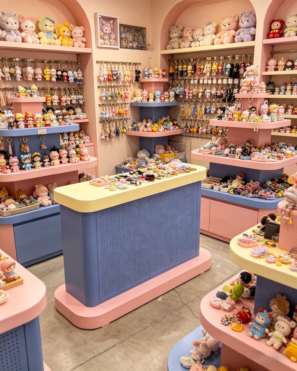 CaguModu's tweet image. Pastel display that makes toys pop 🧸🎨🌼

Pink + blue + yellow = playful, scroll-stopping shelves 👀📦

Built for toys &amp;amp; creative goods.
Clean look. Better browsing.

🌐 cagumodu.com.au
📩 support@cagumodu.com

#toydisplay #retaildisplay #storedesign