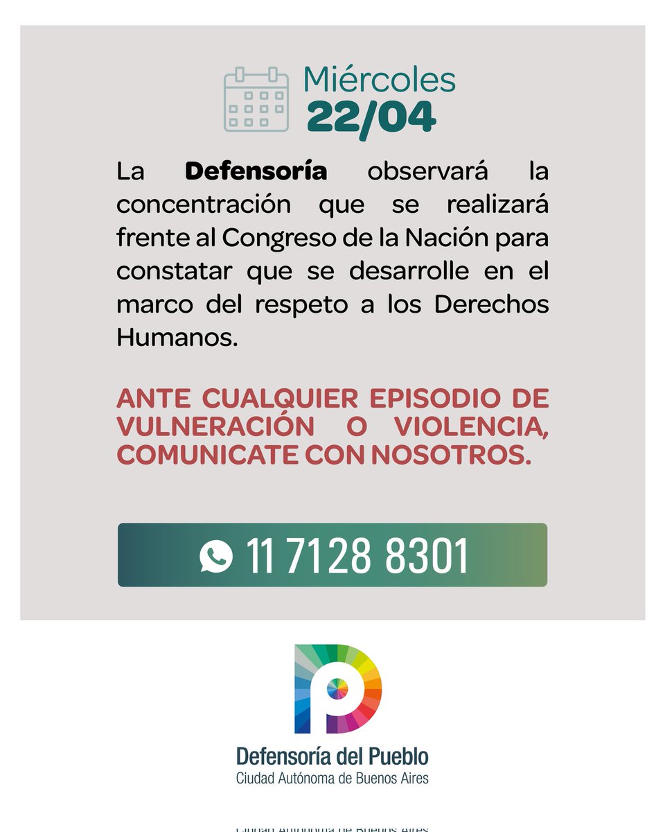 Defensoría del Pueblo CABA tweet media