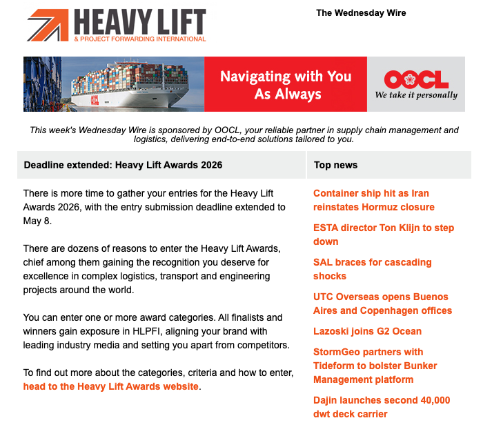 Heavy Lift & Project Forwarding International tweet media