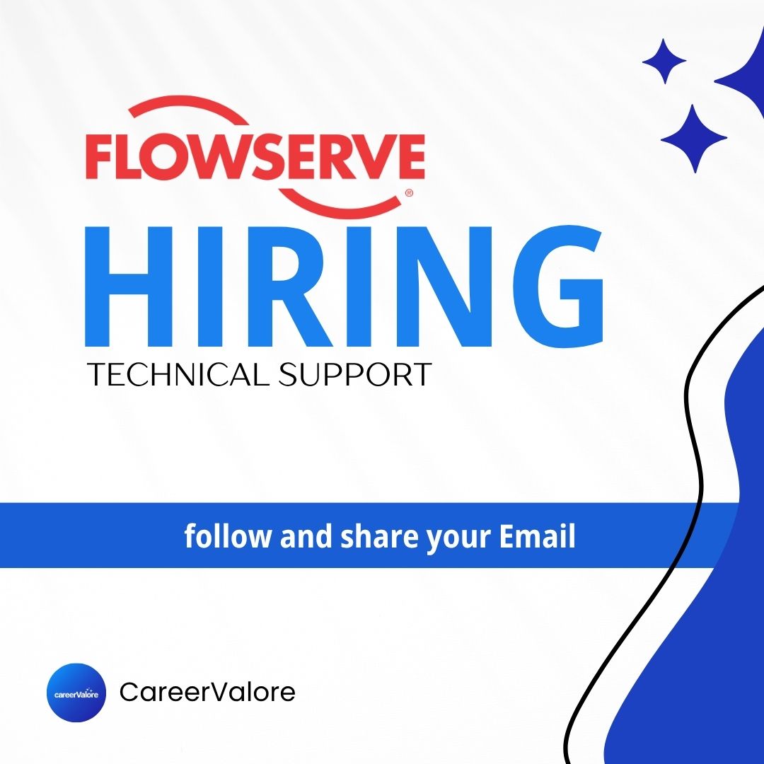 CareerValore's tweet image. Flowserve is Hiring!!

Company: Flowserve
Post: Technical Support 
Salary: UP to ₹9 LPA*
Experience: Fresher / Experienced 
Qualification: BA, BS
Job Location: Chennai 

✅Apply link: 

careervalore.com/job/flowserve-…

#jobopportunity #Software #Chennai