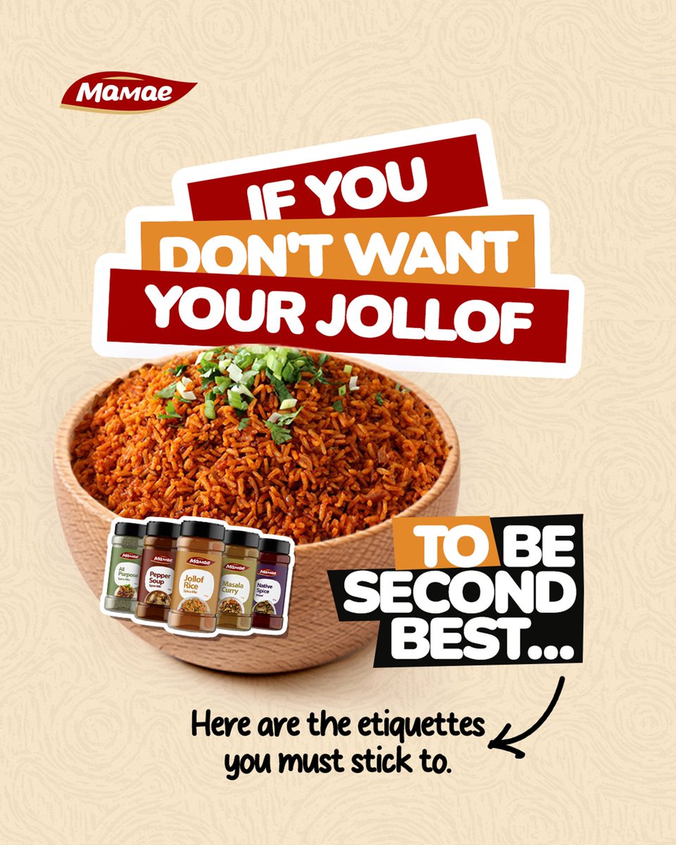 mamae_foods's tweet image. Be intentional About the taste of your food and the wellness of your body by choosing Mamae's 100% Organic flavours 
#Mamaespice #Mamaefoods #Spice