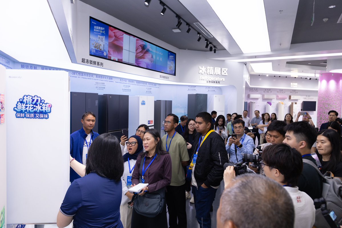 G_zhuhai's tweet image. Media friends, welcome to GREE.
Explore the technology behind products trusted worldwide.
Made in China. Loved by the world.

#GREE #MadeInChina #GlobalTech #Innovation