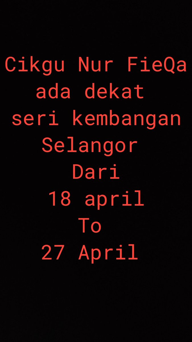 CikGu NuR FieQa NyaH tweet media