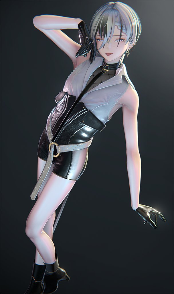 [ WIP ] 新作アバター「ツベロス」進捗
服はある程度パーツ単位でバラしたので、お好きな露出具合でどうぞ
あと腋周りの彫り込みをノーマルマップで強化しました
#Tubeross3D 