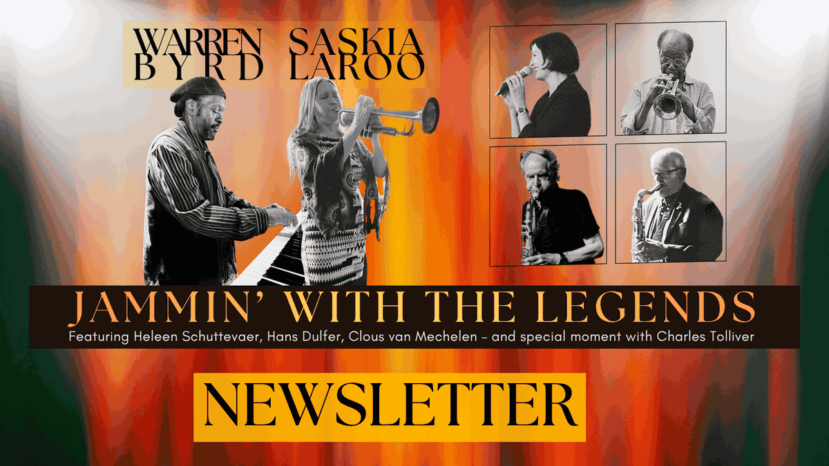 saskialaroo's tweet photo. Jammin’ with the Legends
https://t.co/gvNQjwqDsD
Our new newsletter is live!
We’re excited to share a series of special performances  from King’s Day concerts in The Netherlands to our upcoming USA tour and the Red Light Jazz Festival in Amsterdam

Jazzy greetings,
Saskia Laroo https://t.co/Sm4XdFztwM