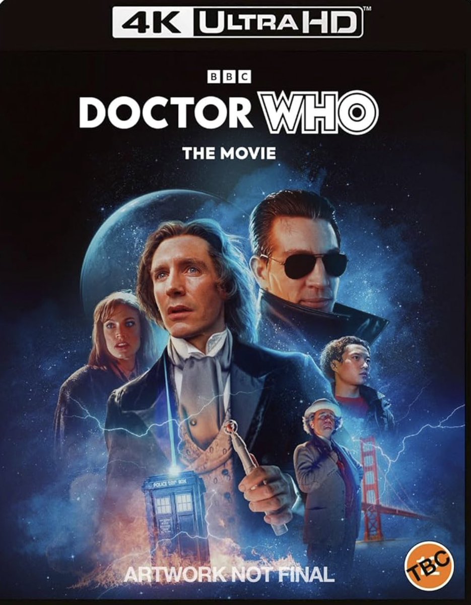 WhoMerchandise's tweet image. Date confirmed - 25th May 2026

Doctor Who: The Movie

The new 4K remaster of the 1996 TV Movie staring Paul McGann, Eric Roberts and Daphne Ashbrook is now confirmed by Amazon as releasing 25th May

4K: amzn.to/4vA3bRY
Blu-ray: amzn.to/4vGHCPK #ad