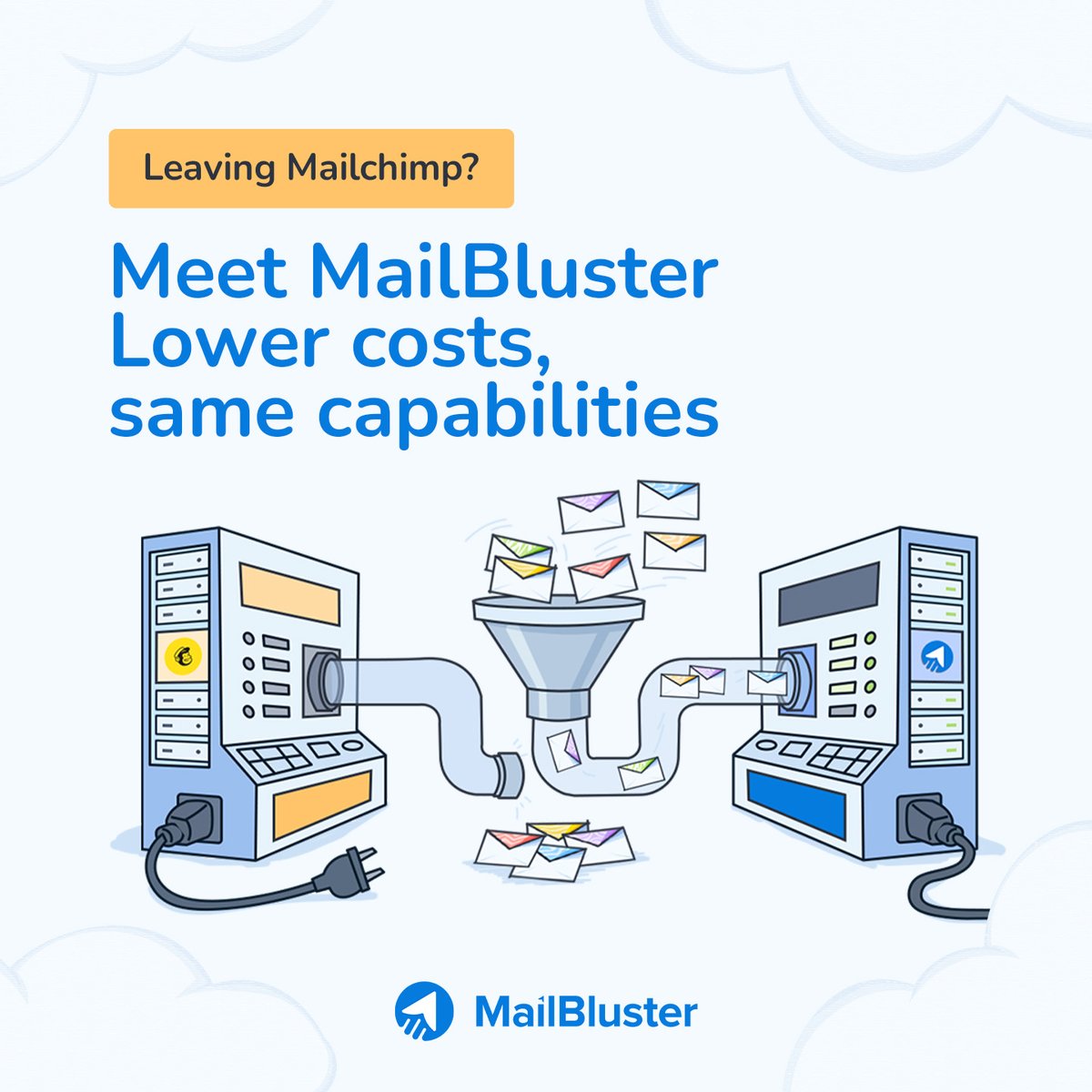 mailbluster's tweet photo. #Mailchimp bills hitting harder than your campaigns? 😭
That’s why many teams are moving away—too expensive, too complex, and not scalable with your needs.

@MailBluster stepping in... 💪 The simple solution!

➔ Take a look: https://t.co/kUaHz65kCD

#mailchimpalternative https://t.co/0DnptnV8dN