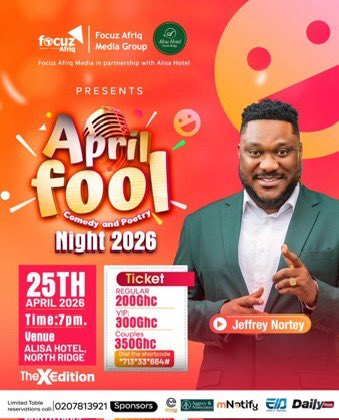 Laughter, poetry, and a great atmosphere, that’s the plan for April Fool Night 2026. Join the experience this Saturday at Alisa Hotel and enjoy a night that promises to keep you smiling from start to finish. #AprilFoolNight26 #AlisaHotel