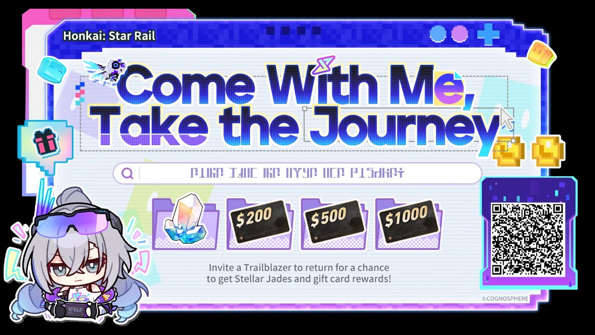 Invite returning Trailblazers to link up with your invitation code and log into the game to win Stellar Jades, gift cards, and other surprise rewards