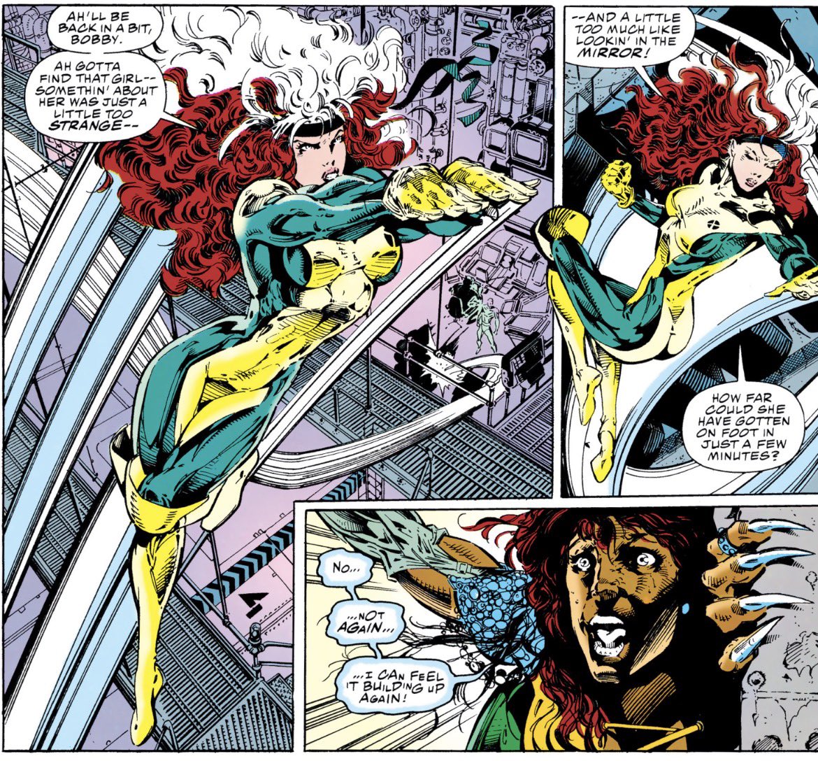 Maybe Rogue without her jacket on is kinda working on me now smh