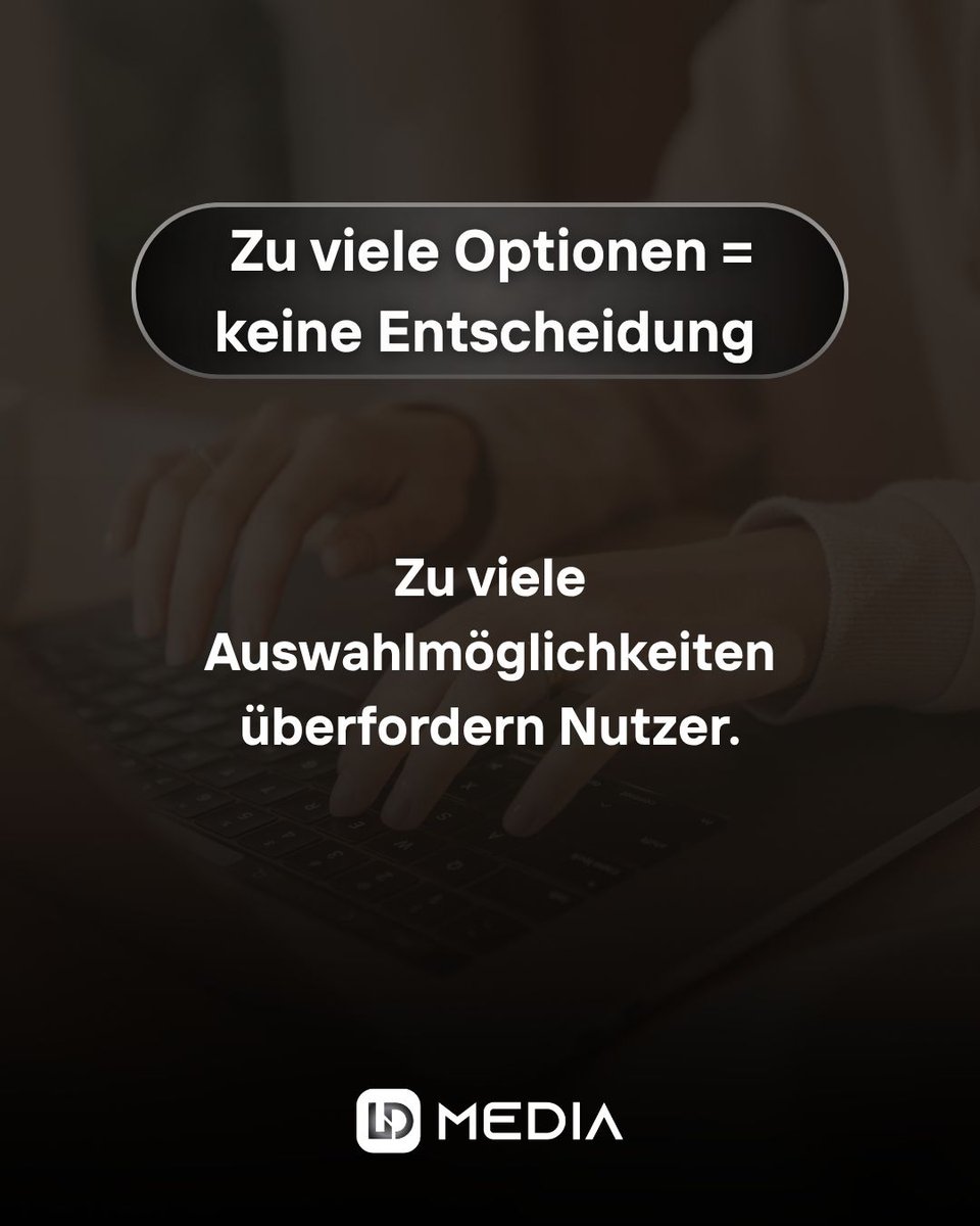 Luki_Di's tweet image. 👉 Ohne klare Handlung kein Ergebnis.
Zu viele Optionen blockieren Entscheidungen.
Gute Websites führen Nutzer.

💡 Ein Ziel. Ein Klick.
👉 Hat deine Website eine klare Richtung?

#conversion #calltoaction #webdesign #onlinemarketing #digitalagentur #ldmediasolutions