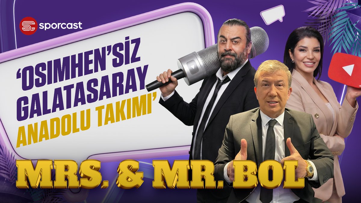 sporcasttr_'s tweet photo. 💥Bu yayın çok konuşulur, bizden söylemesi!

📺Mrs. &amp; Mr. Bol şimdi Sporcast YouTube kanalında yayında...

👀İzlemek için tıklayın: https://t.co/WlXhRLbXVY

🎙️@cagla_atli 
🎙️@emrekbol https://t.co/d2j6rjd0YO