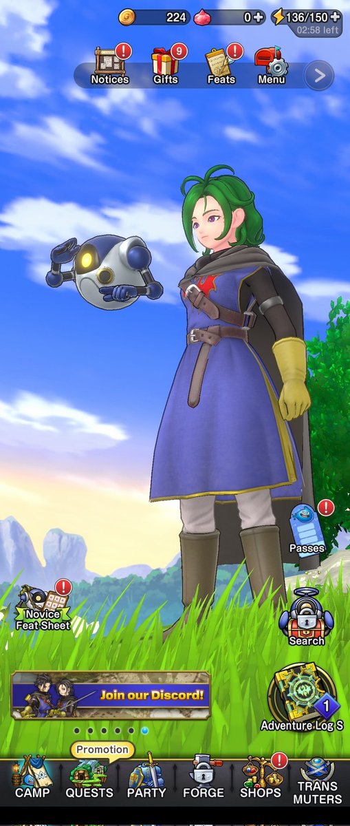 Goolysseus's tweet photo. I'm already having so much fun! DQ IV  was my first dragon quest so I had to pay tribute to my girl Sofia! #DQSG https://t.co/5dyYxscEPo
