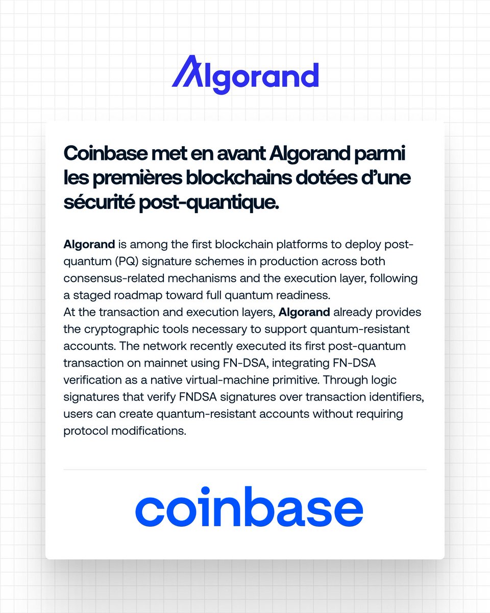 Algorand France tweet media