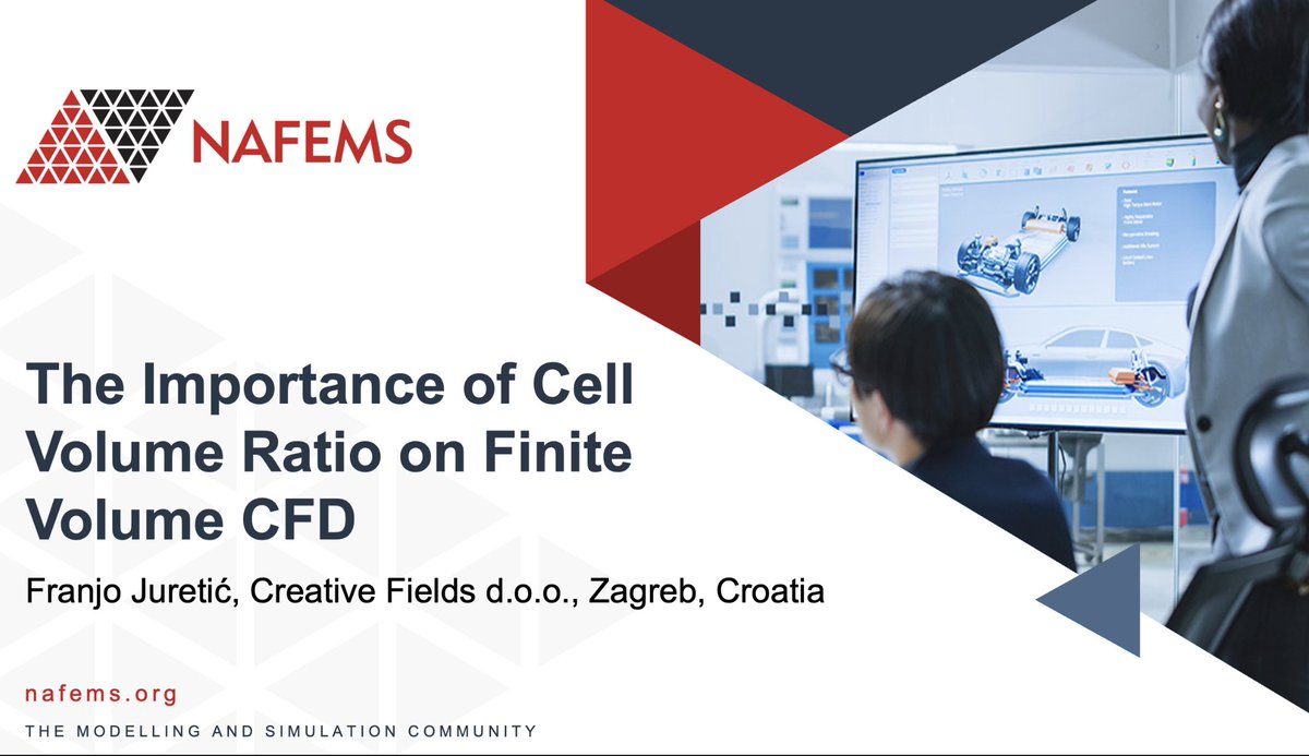 CFieldsHR's tweet photo. 📢 dr. sc. Franjo Juretić will present “The Importance of Cell Volume Ratio in Finite Volume CFD” at #NAFEMS Eastern Europe Conference. A must‑see session for anyone working with CFD, meshing, or numerical simulation. 
 #CFD #Engineering https://t.co/G1LRhrF3OI