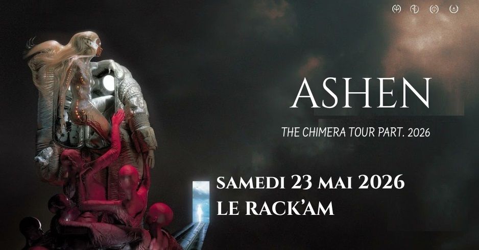 RadioSENSATIONS's tweet image. #ASHEN + #Parallyx 
SAMEDI 23 MAI au RACK'AM Brétigny-sur-Orge
THE CHIMERA TOUR 2026 passera par @lerackam pour un concert à fleur de peau, avec le metalcore moderne de Parallyx en 1ère partie !

INFOS sur #RadioSensations &amp;gt; buff.ly/qRQxETz