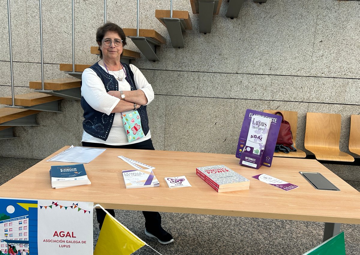 ferrolsergas's tweet photo. 💗 GRAZAS a AGAL @lupusgalicia pola súa participación na Feira da Saúde da #ASF por mor do 50 aniversario do Hospital Arquitecto Marcide do #CHUF. Sen vós non sería posible. https://t.co/vxQSAQePxD