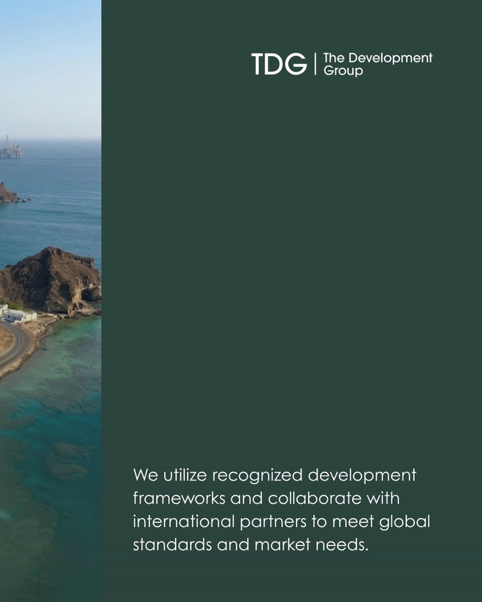 TDGKSA's tweet photo. Introducing TDG, where vision, strategy, and development come together.

Guided by international standards and built through trusted partnerships. Start a conversation and let us help you build your next project.

#TDG #TheDevelopmentGroup #PropertyDevelopment #DevelopmentPartner https://t.co/9p99J2ikOe