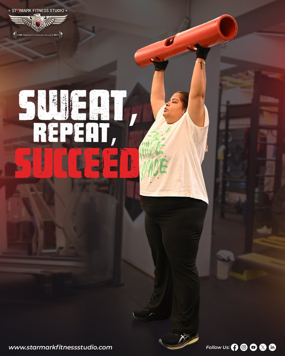 StarmarkStudio's tweet image. Push your boundaries and feel the progress. Every drop of sweat brings you closer to a stronger version of yourself. Lift heavy, stay consistent, and see the change today! 🏋️💪✨
.
Join Today 📱 9831130003
Website 🔴 starmarkfitnessstudio.com
.
#gymlife #fitness #StrongerEveryDay