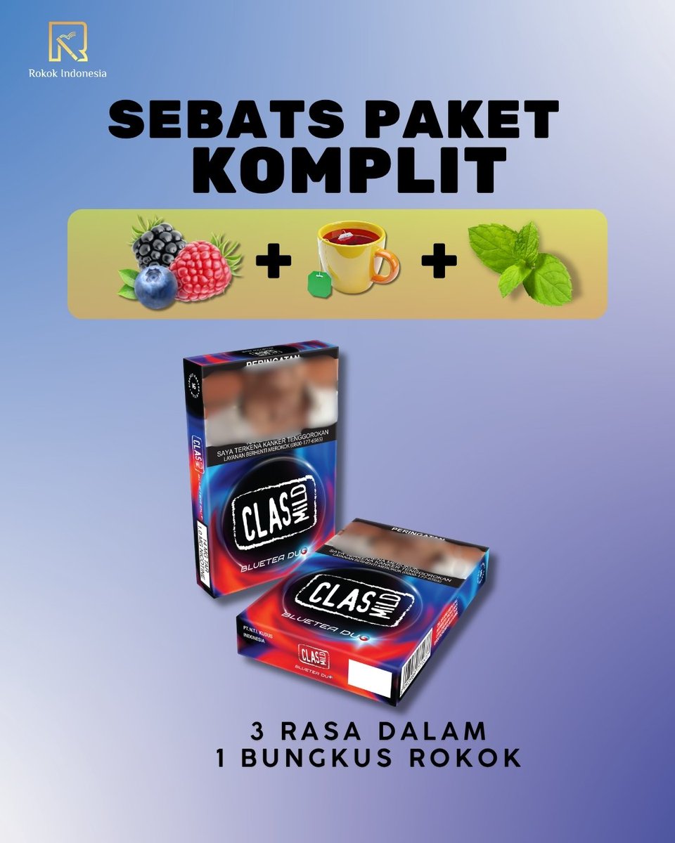 Ada yang baru dan wajib coba dari Clas Mild, yaitu Bluetea Duo dengan ...