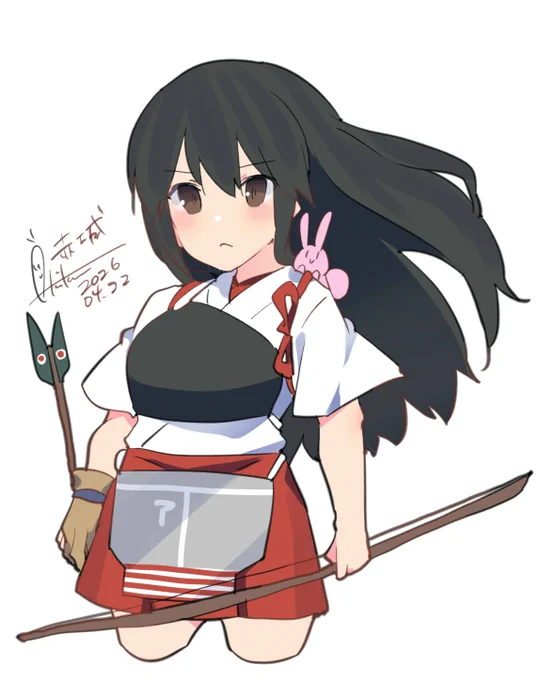 赤城『参ります!』 #艦これ #赤城 #艦これ版深夜の真剣お絵描き60分一本勝負 #艦これ版真剣お絵描き60分一本勝負_20260422