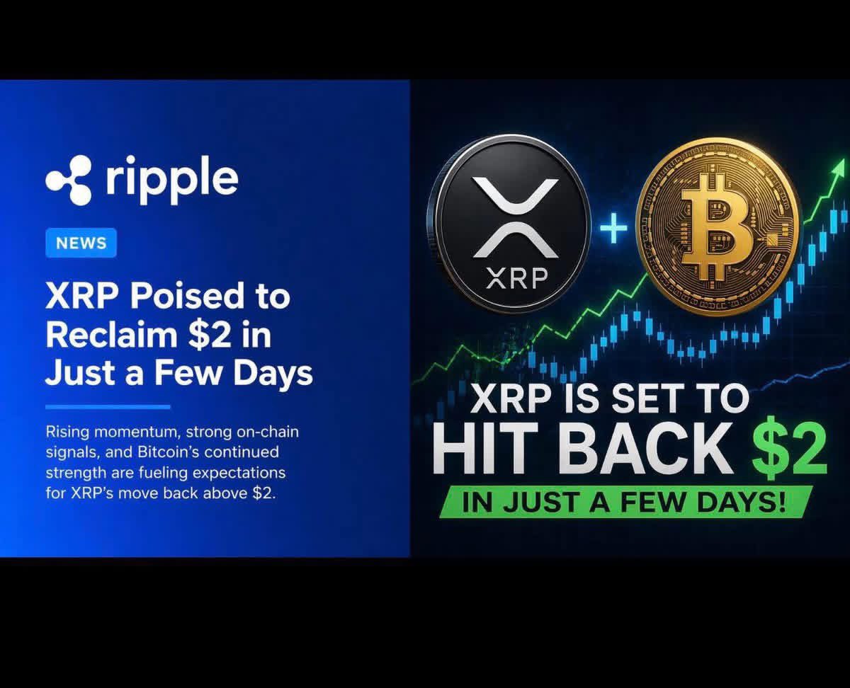 eddo_farina's tweet image. 🇺🇸 BIG! XRP momentum is building again as bullish market signals and Bitcoin strength fuel expectations of a move back toward the $2 level in the coming days 🔥  

#XRP #Bitcoin #CryptoNews #XRPArmy #Crypto #Bullish