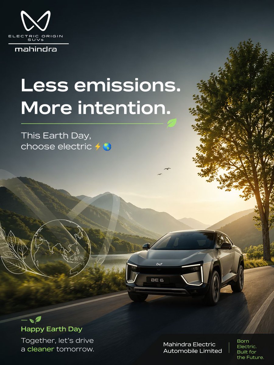 KonceptPvt's tweet image. A cleaner tomorrow starts today! 🇮🇳⚡
Let’s drive India towards a greener future with Mahindra Electric. 🚘 🌍
.
.
#MakeInIndia #EarthDay #MahindraEV #ElectricIndia #SustainableIndia #GreenMobility #EVAdoption #FutureOfIndia #DriveTheChange #KonceptMahindra