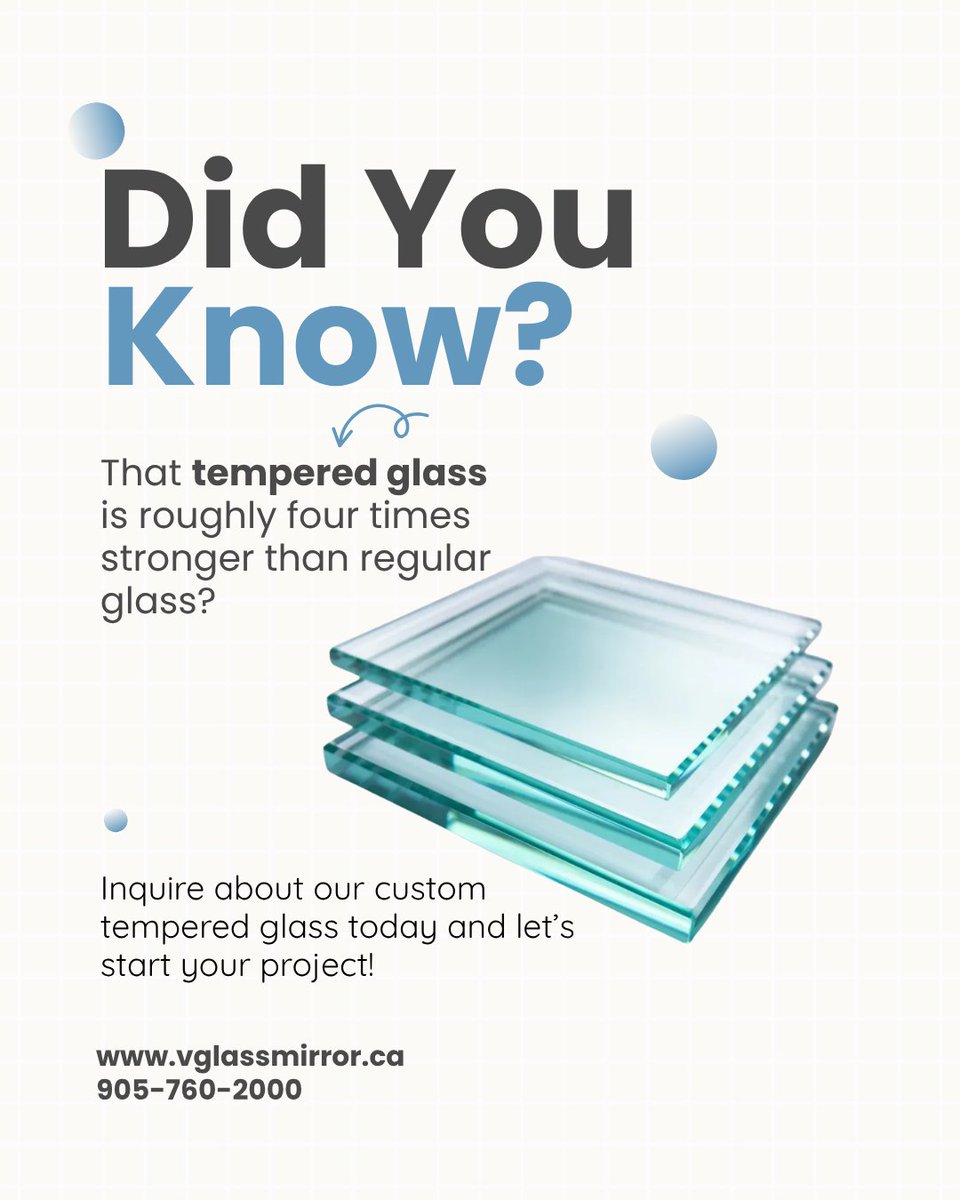 taghardware_ca's tweet photo. Did you know? Tempered glass is up to 4x stronger than regular glass, making it the smart choice for durability, safety, and modern design. 

#TemperedGlass #CustomGlass #GlassDesign #HomeRenovation #InteriorDesign #ModernHomes #GlassSolutions#TorontoBusiness https://t.co/CC8VjKRgkt