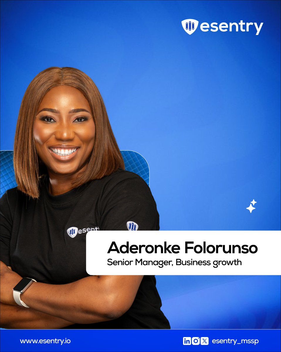 We are thrilled to officially welcome Aderonke Folorunso to our management team.
Aderonke brings with her a wealth of experience, a strong track record of excellence, and a forward-thinking approach that aligns perfectly with our vision at esentry. Her expertise, leadership, and