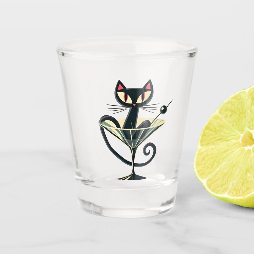 LeeHillerDesign's tweet image. ✨🍸⏳⚛️Sophisticats⚛️⏳🍸✨
Atomic Futuristic Cocktail Hour Black Cat Shot Glass
Item: zazzle.com/atomic_futuris…

#midcentury #atomic #spaceage #martini #cocktailhour #homedecor #Sophisticats #barware #gifts #giftideas
Mid Century Black Cat Collection: zazzle.com/collections/11…